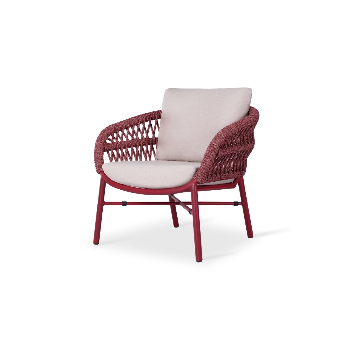 Fauteuil extérieur HOLLY lie-de-vin