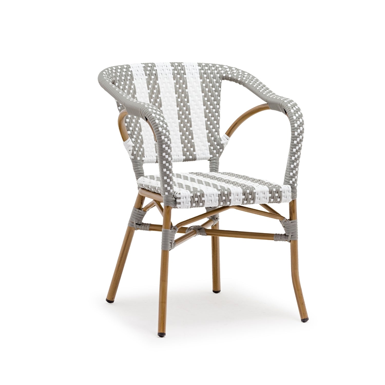 Fauteuil Dona blanc/gris homa home