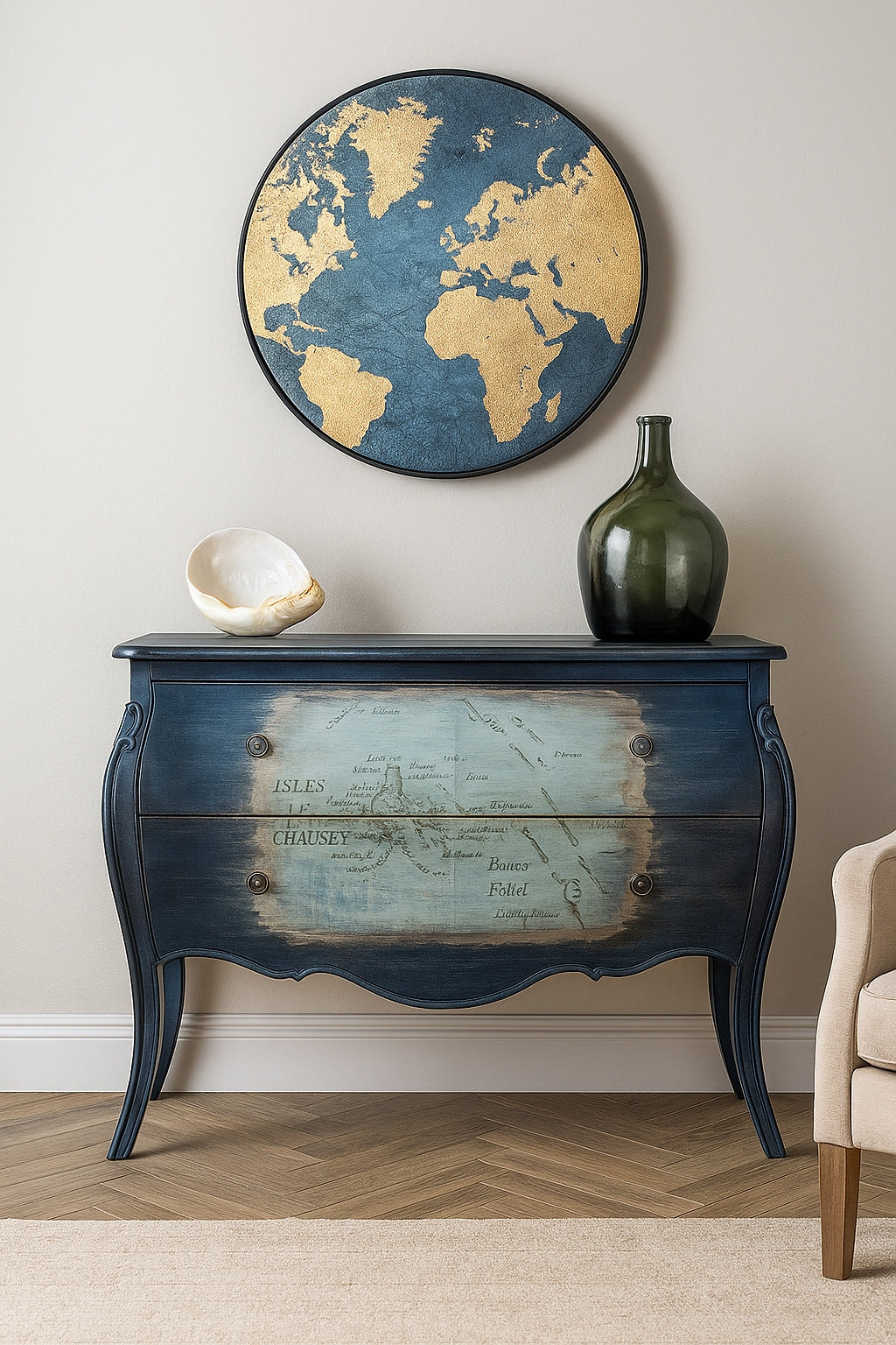 Commode Mappemonde homa home