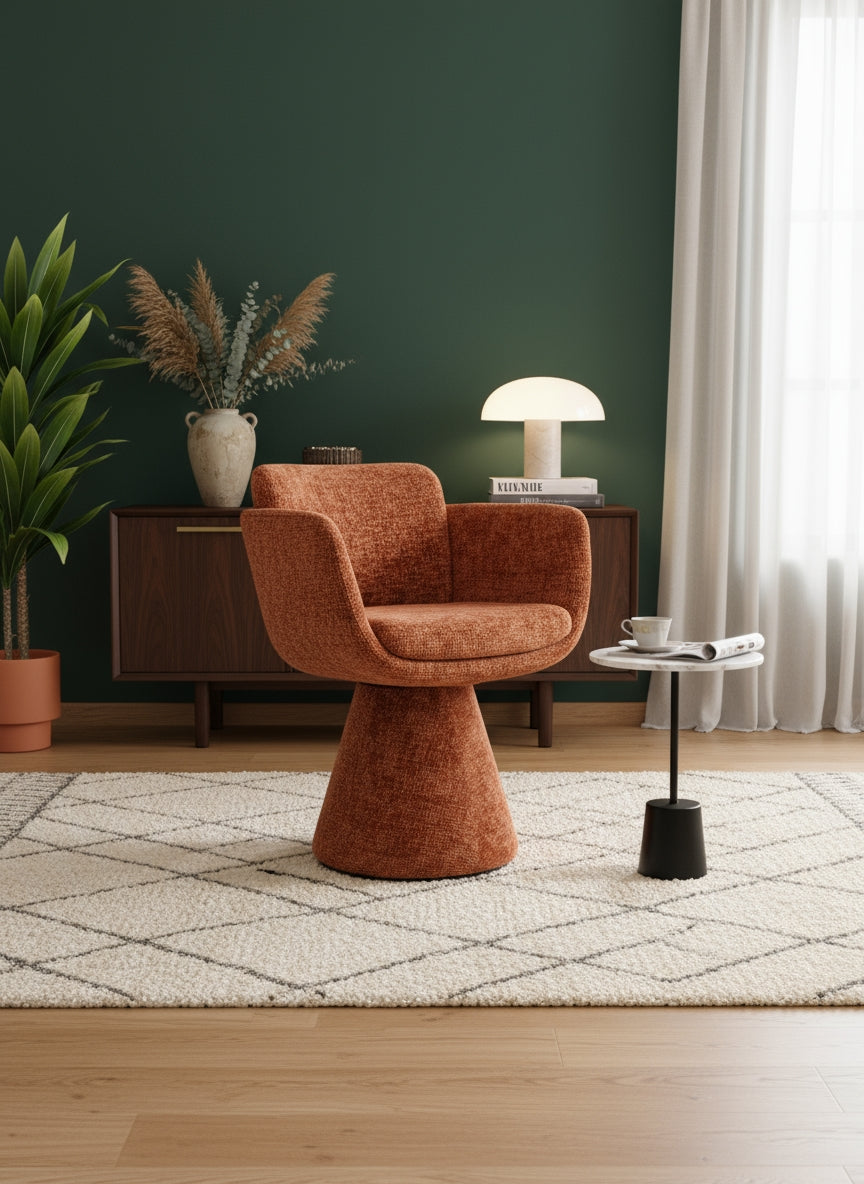 Fauteuil Pivotant Lexi Terre Cuite L'Empreinte
