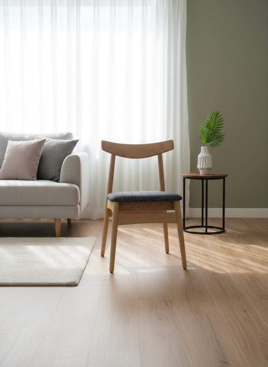Chaise Grise Vico L'Empreinte
