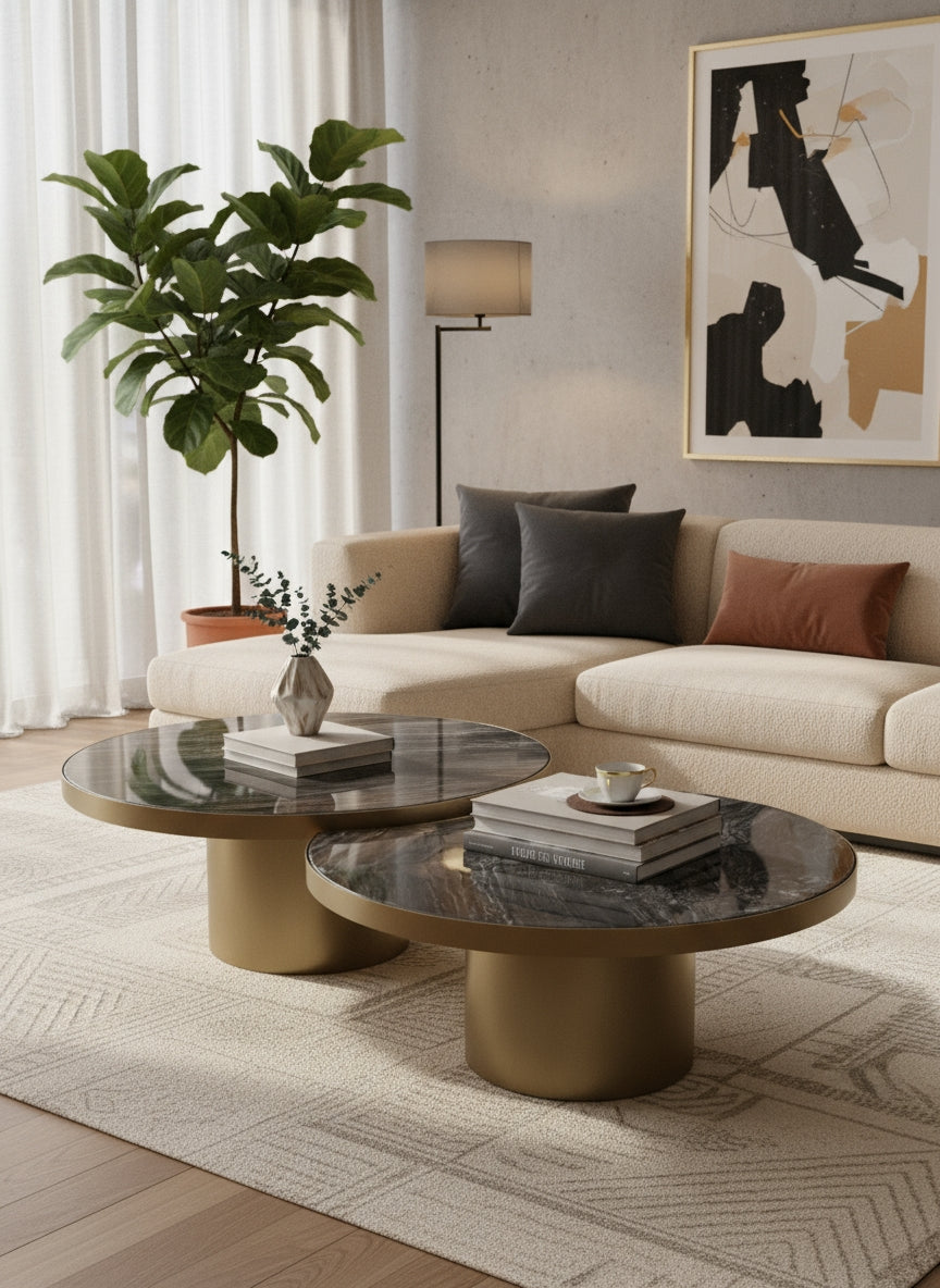 Table basse Sarrameo L'Empreinte