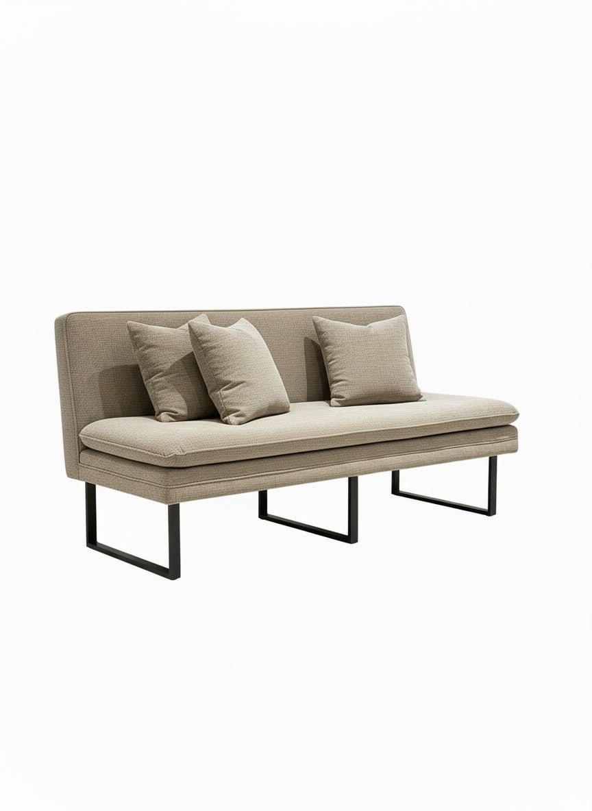 Banquette sur pied Como Beige 180cm homa home
