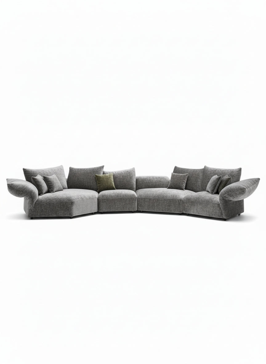Canapé BOSTON gris homa home