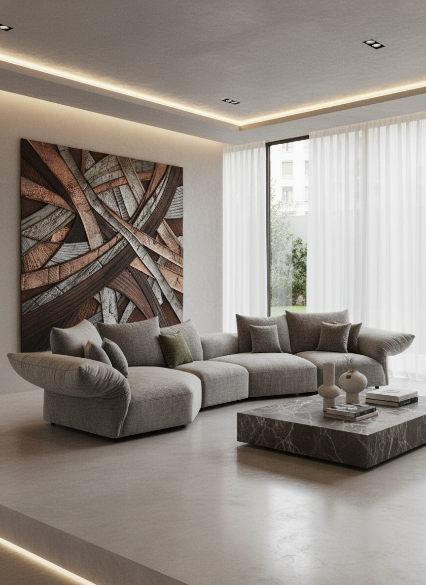 Canapé BOSTON gris homa home