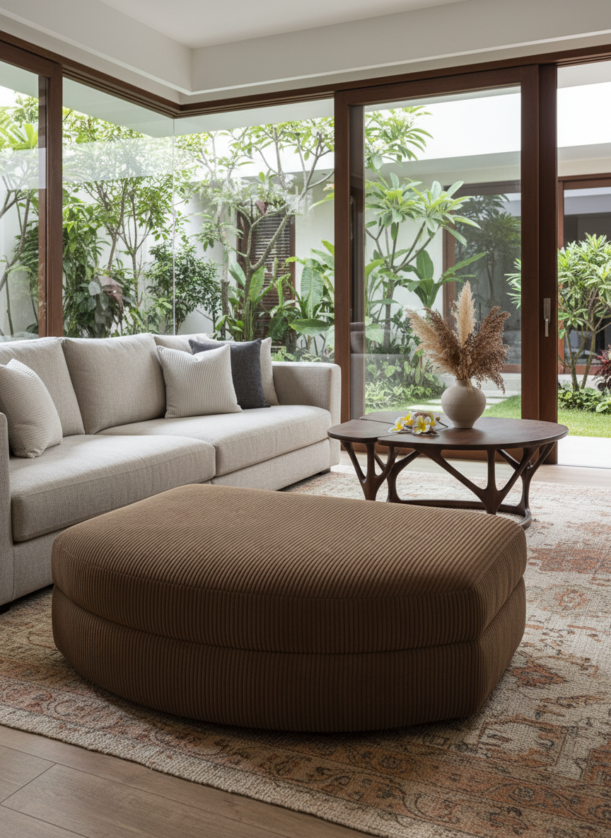 Pouf ROMA marron homa home
