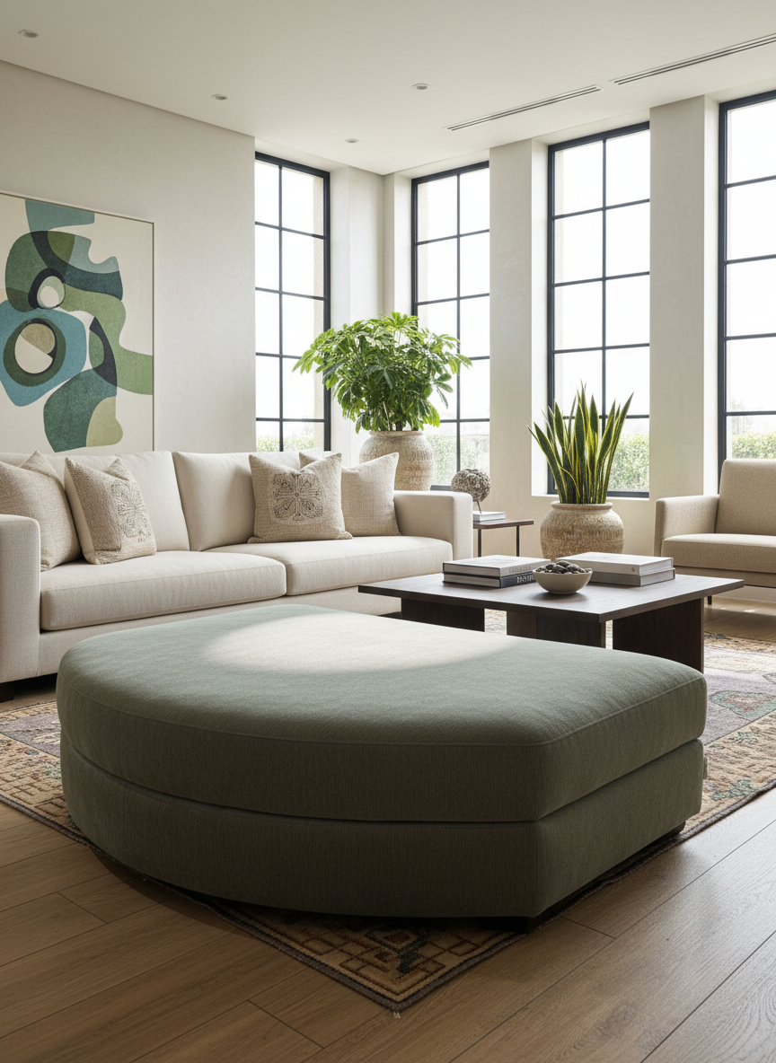 Pouf ROMA vert homa home