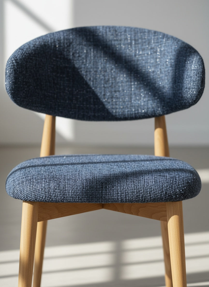 Chaise Jaspe Naturel & Bleu L'Empreinte