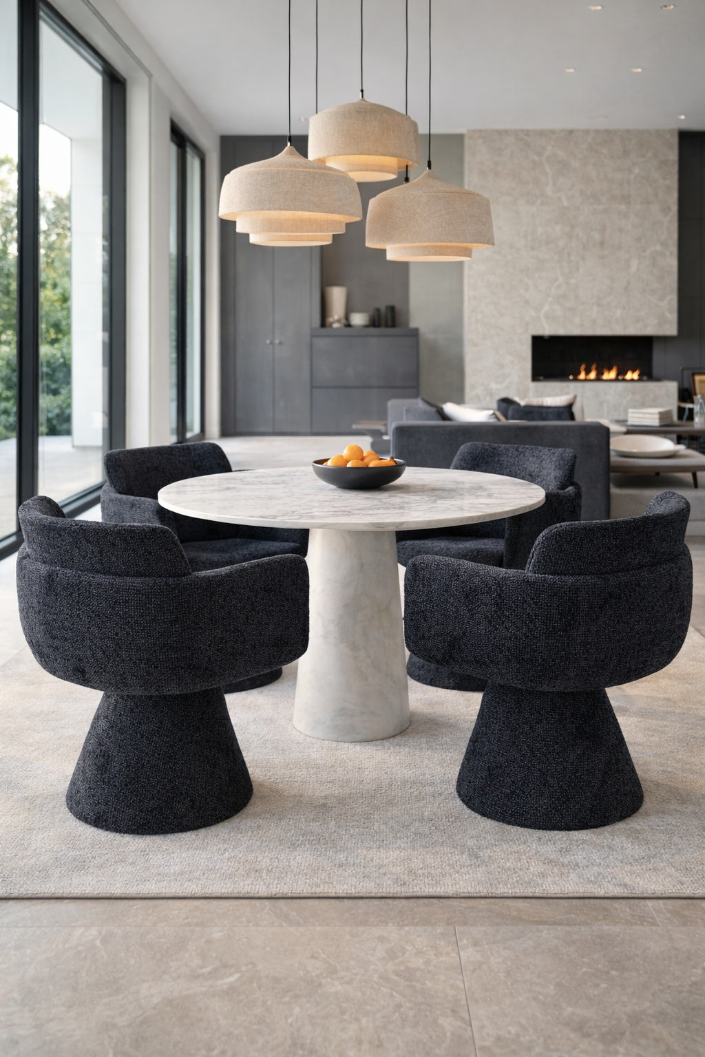 Fauteuil Pivotant Lexi BLACK homa home