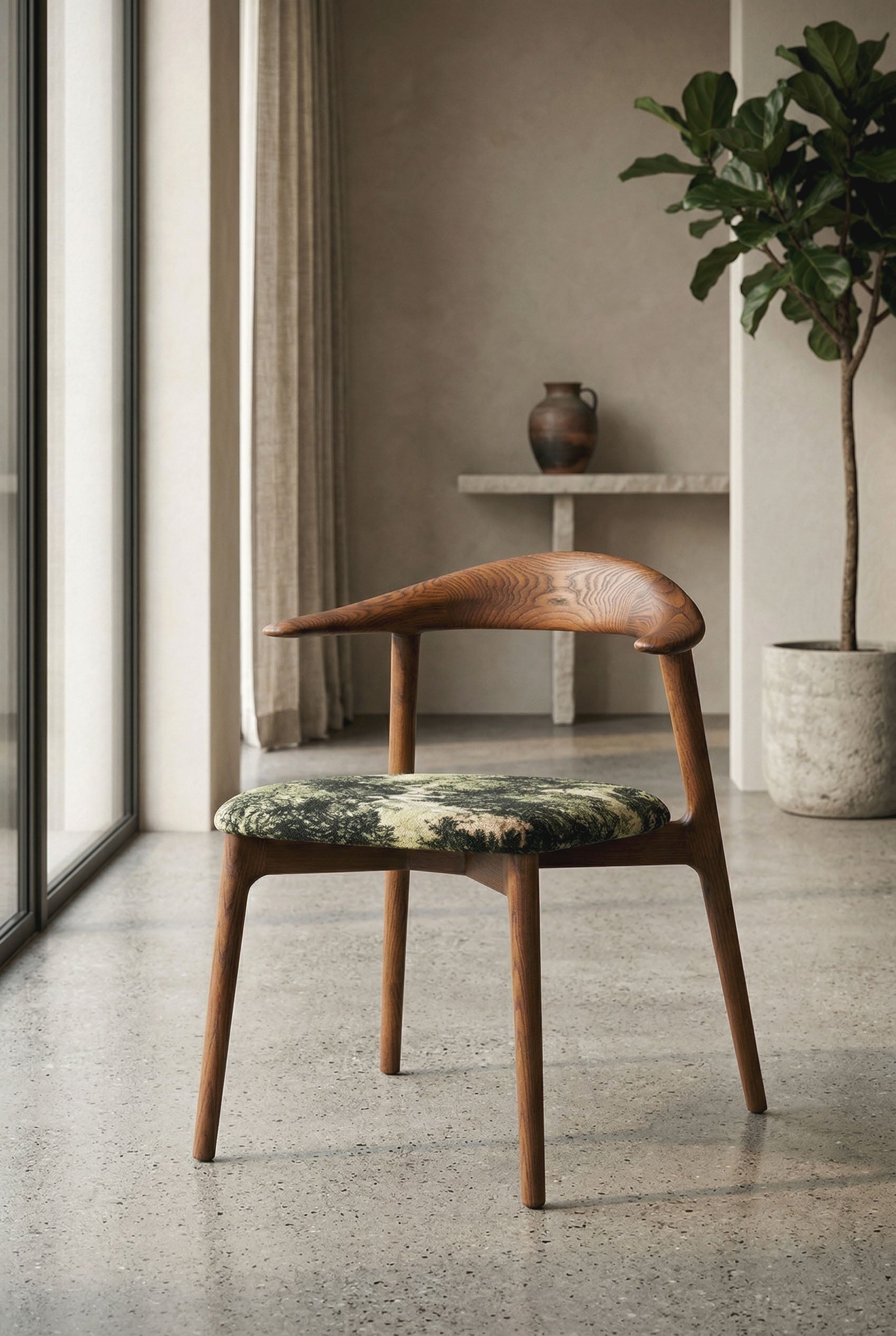Chaise TORTUGA teinte noyer homa home