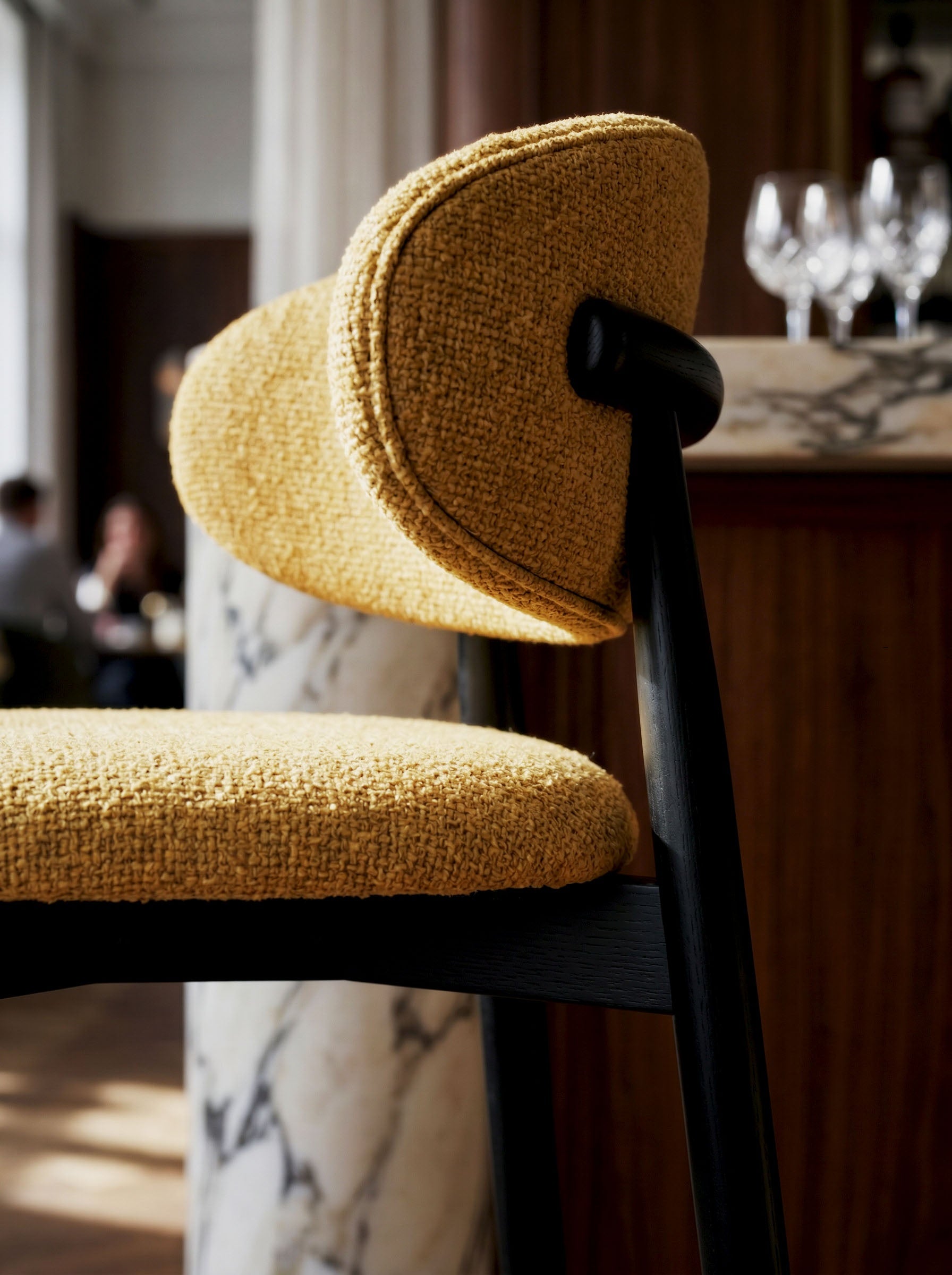 Tabouret JASPE Black & Yellow L'Empreinte