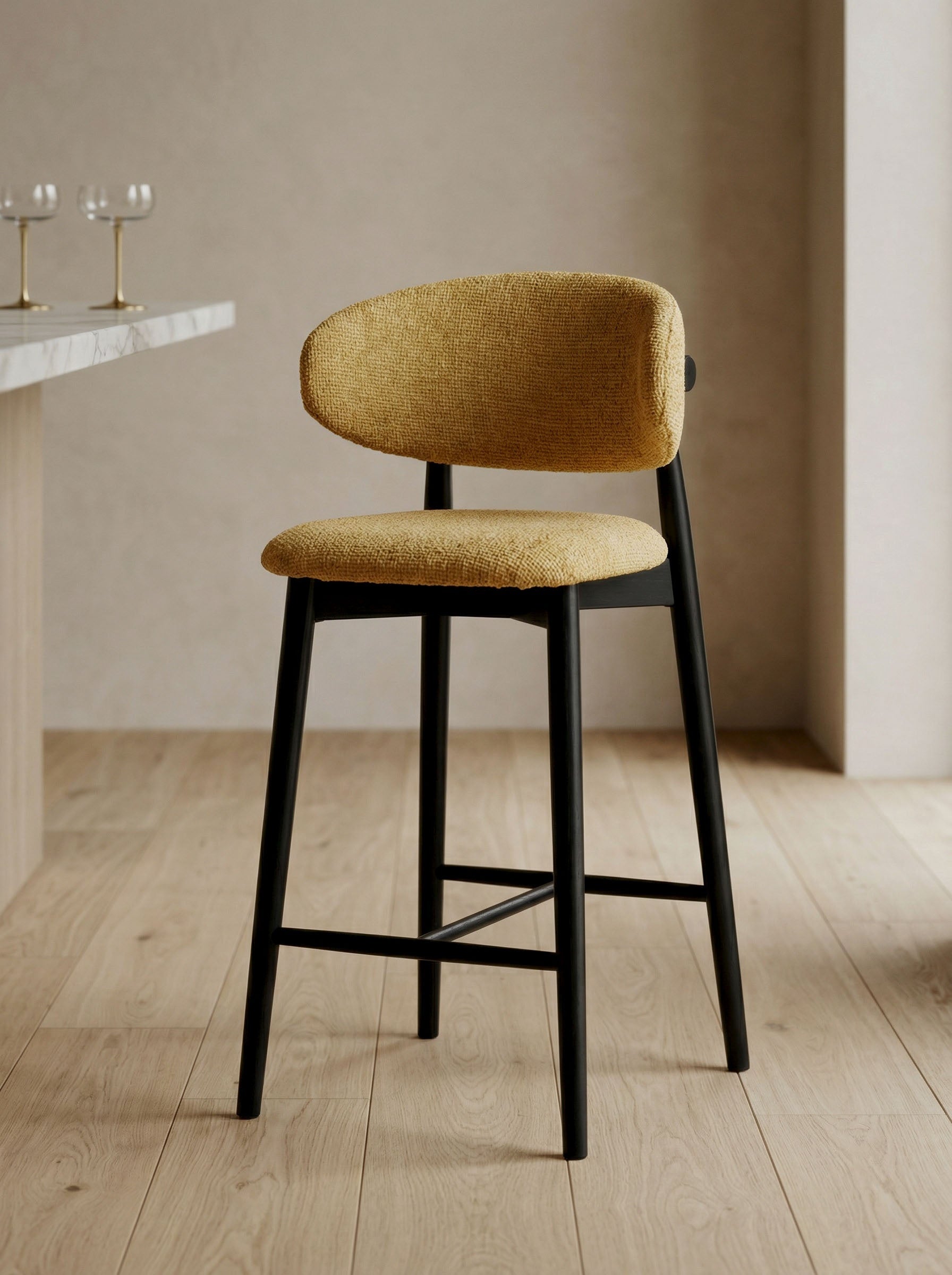 Tabouret JASPE Black & Yellow L'Empreinte