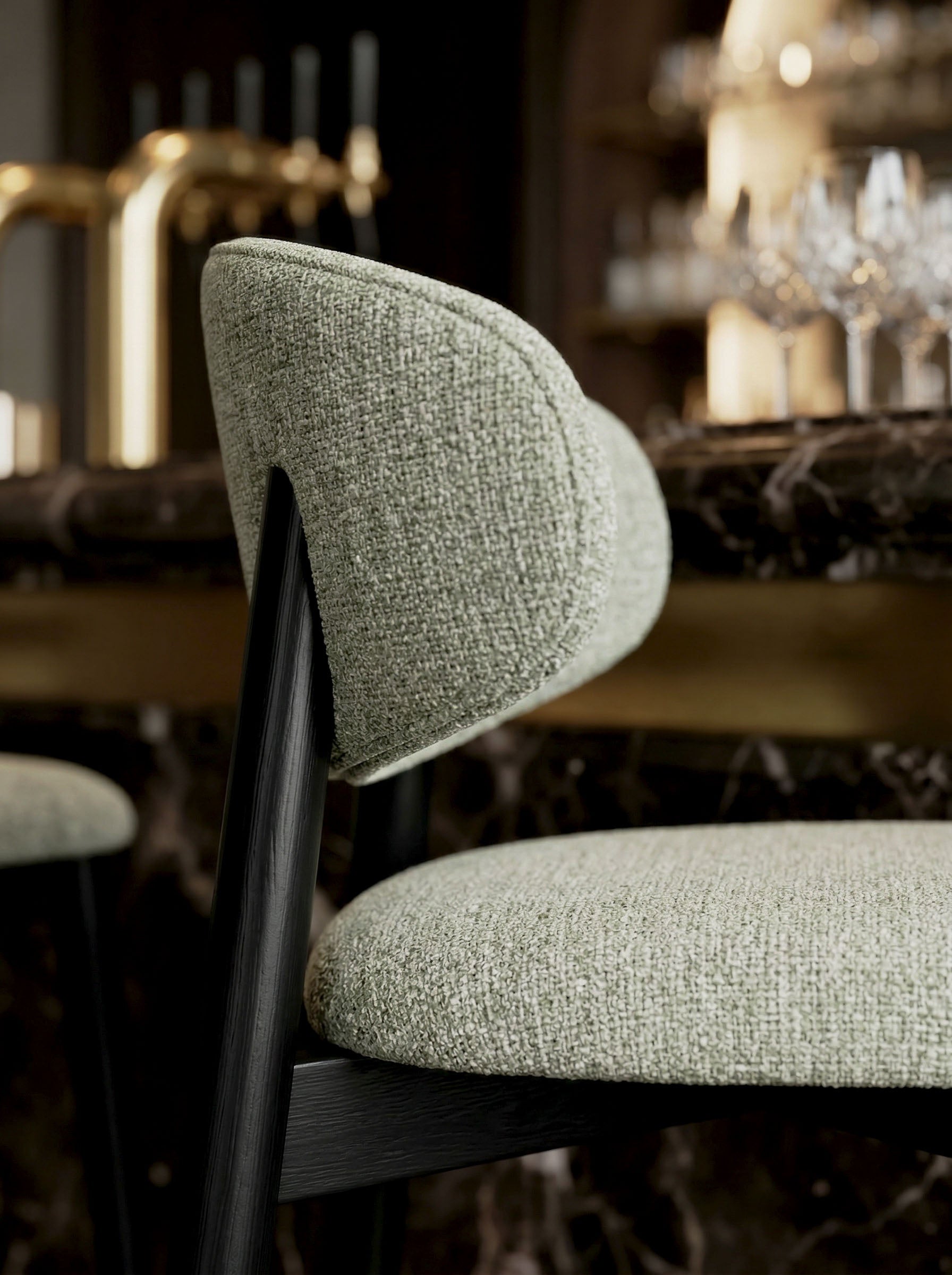 Tabouret JASPE Black & Green L'Empreinte