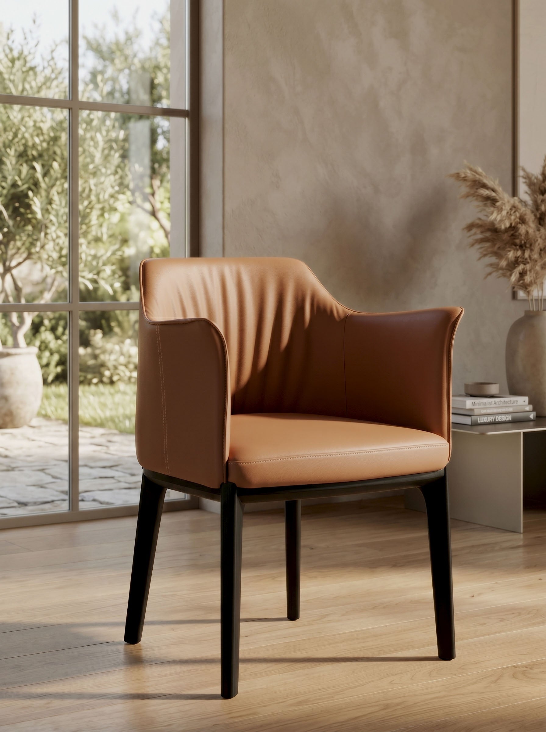 Fauteuil bridge camel L'Empreinte