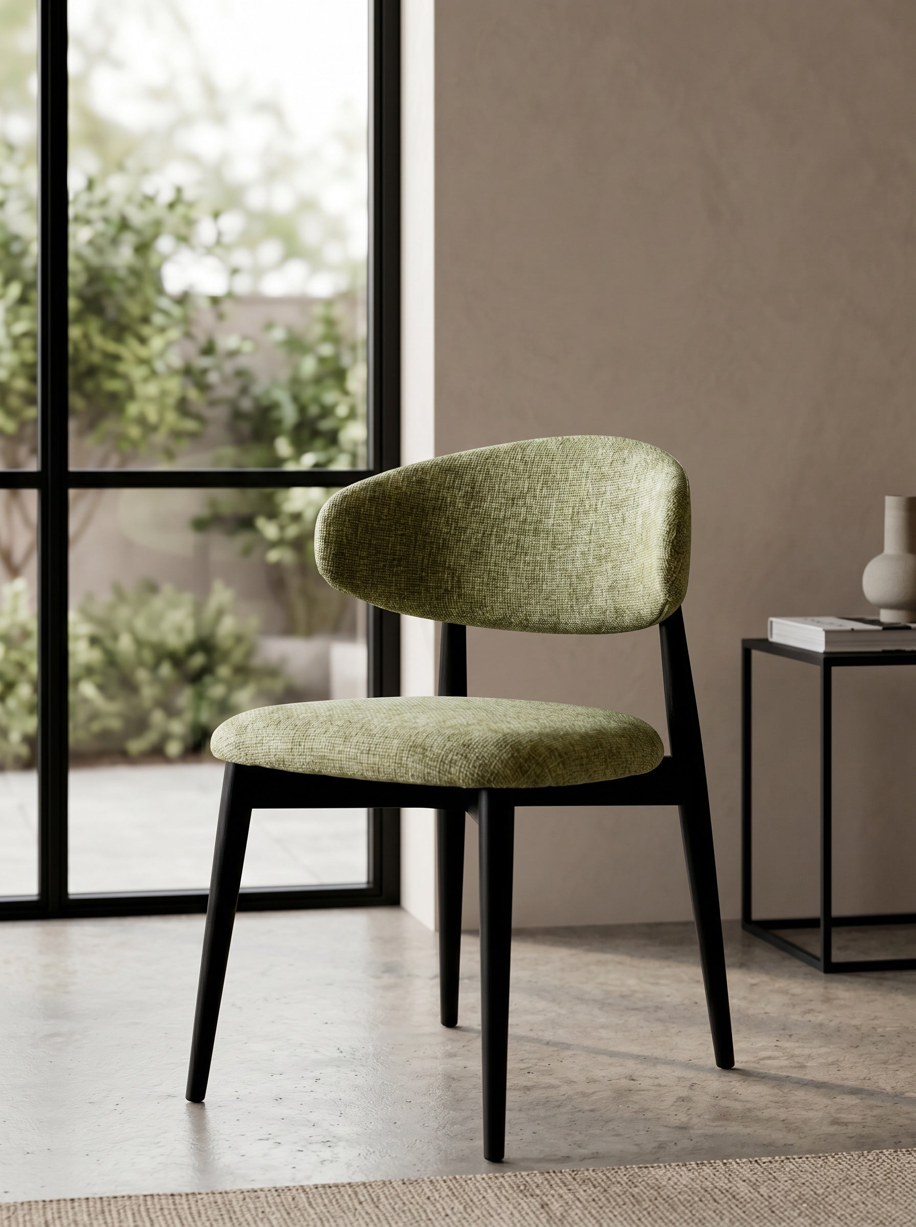 Chaise Jaspe Black & Green homa home