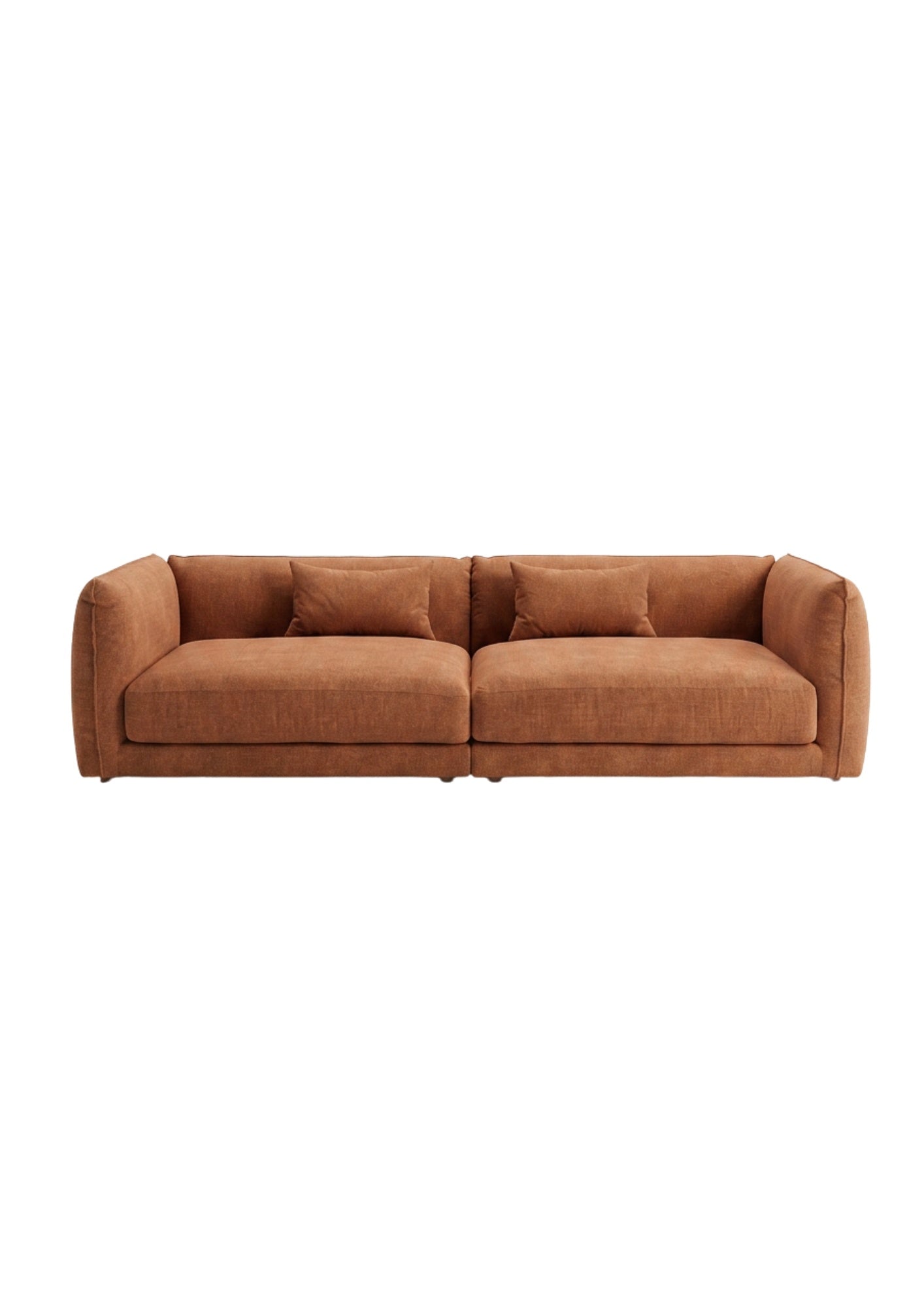 Canapé LONDON brique 260cm L'Empreinte