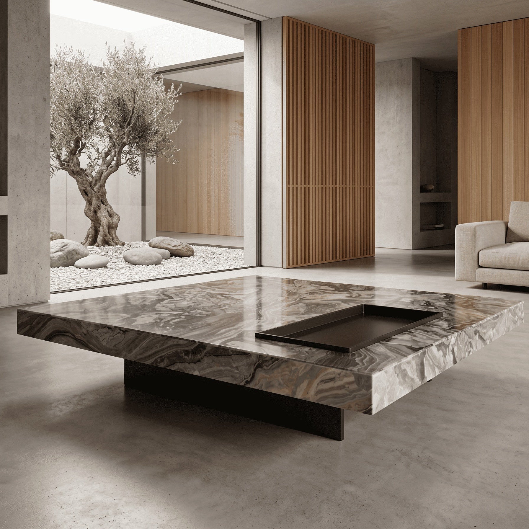 Table basse Elyra marbre homa home
