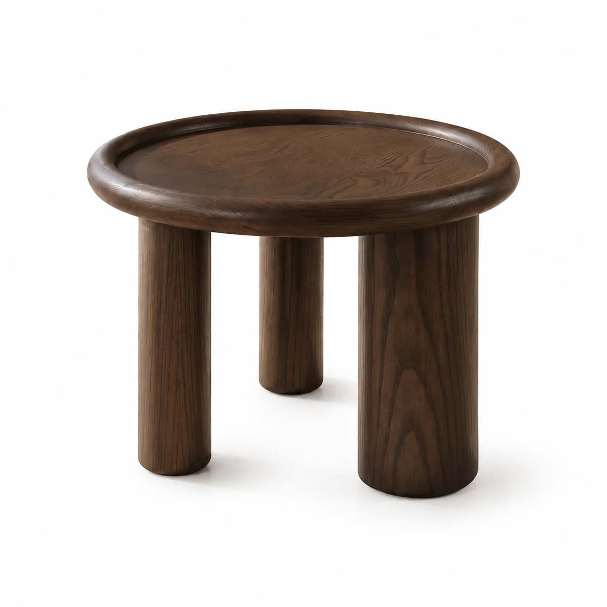 Table basse ANA ronde en noyer – Ø 60 × H 50 cm homa home
