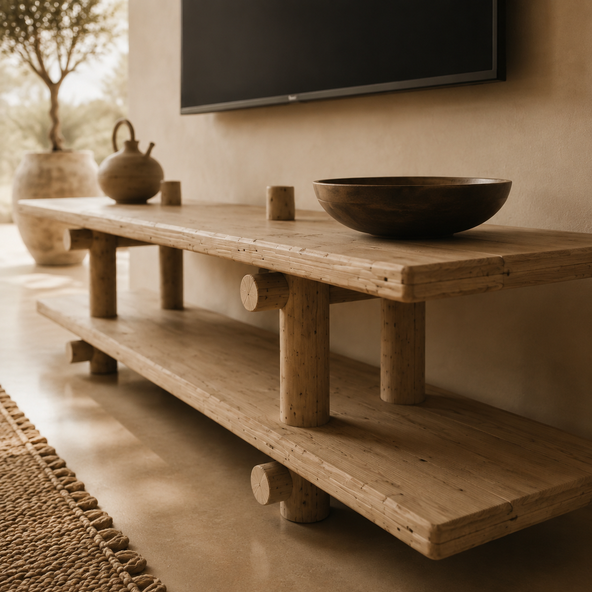 Console TV Ormea en bois clair homa home