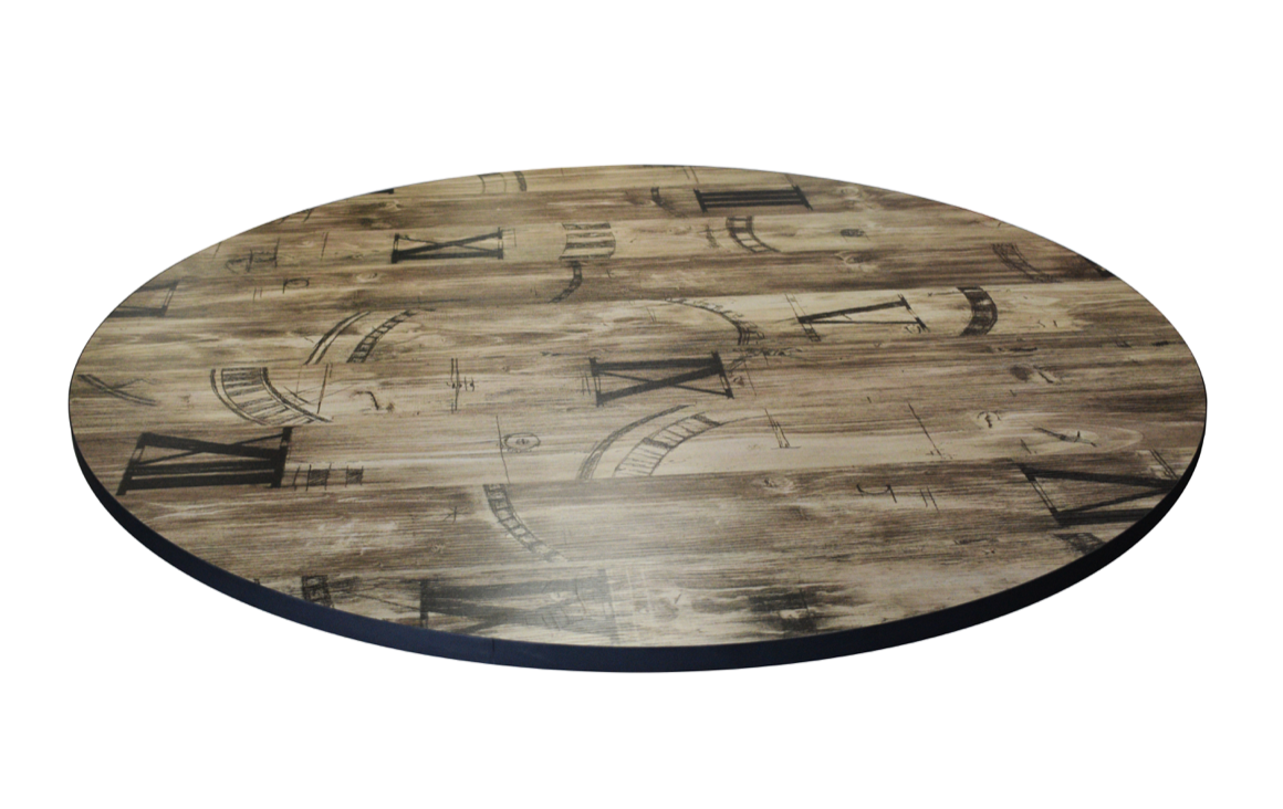 Plateau de table rond mélamine homa home