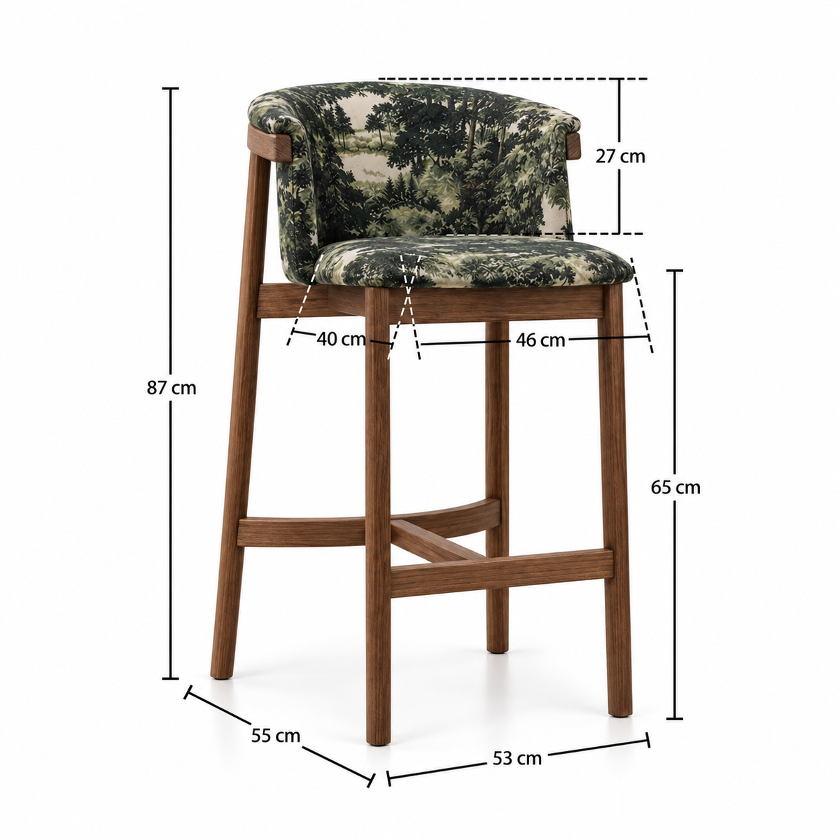 Tabouret  TORTUGA Brown homa home