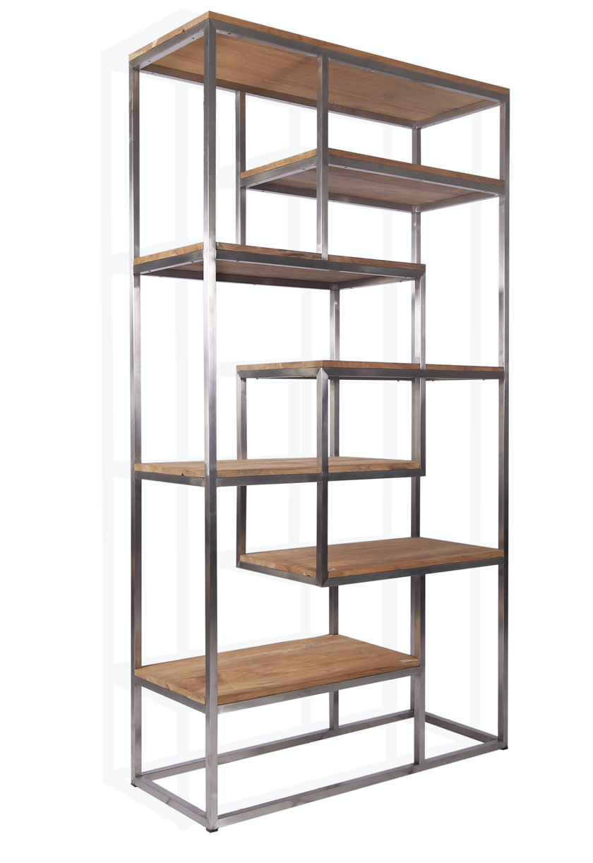 Bibliothèque Fusion inox homa home