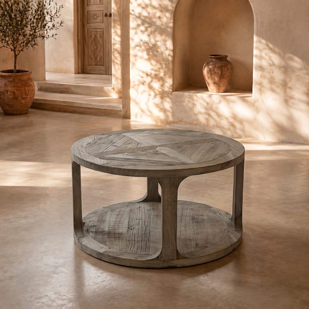 Table basse en Orme Ø 60 cm homa home