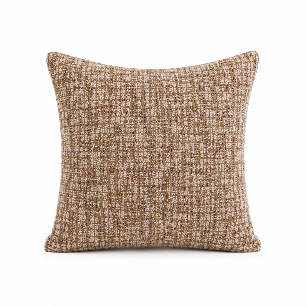 Coussin MAELIA Brun et écru texturé 40 × 40 Homa Home
