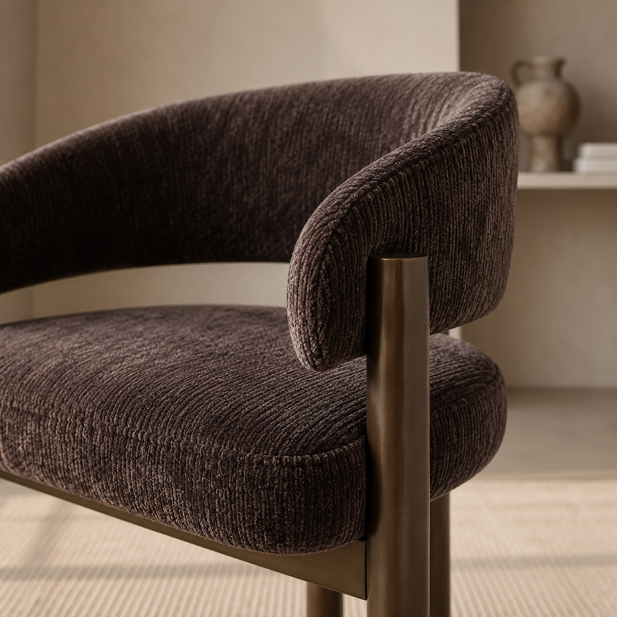 Chaise Ninon Marron L'Empreinte