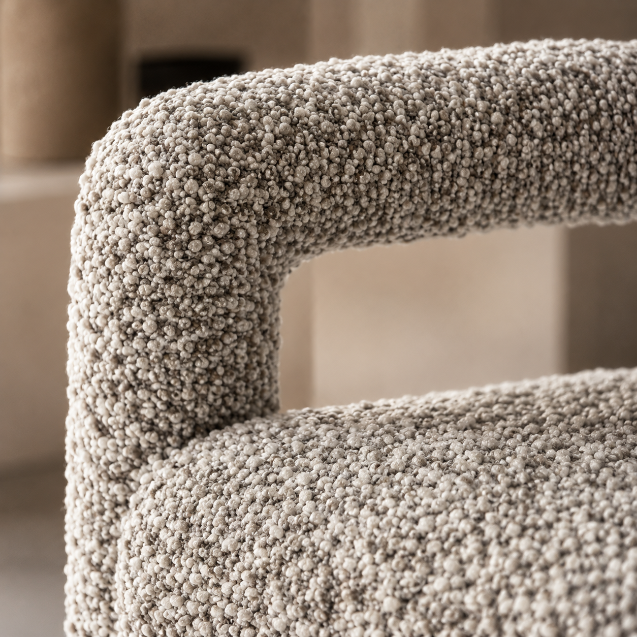 Chaise Liam Bouclette Chiné homa home