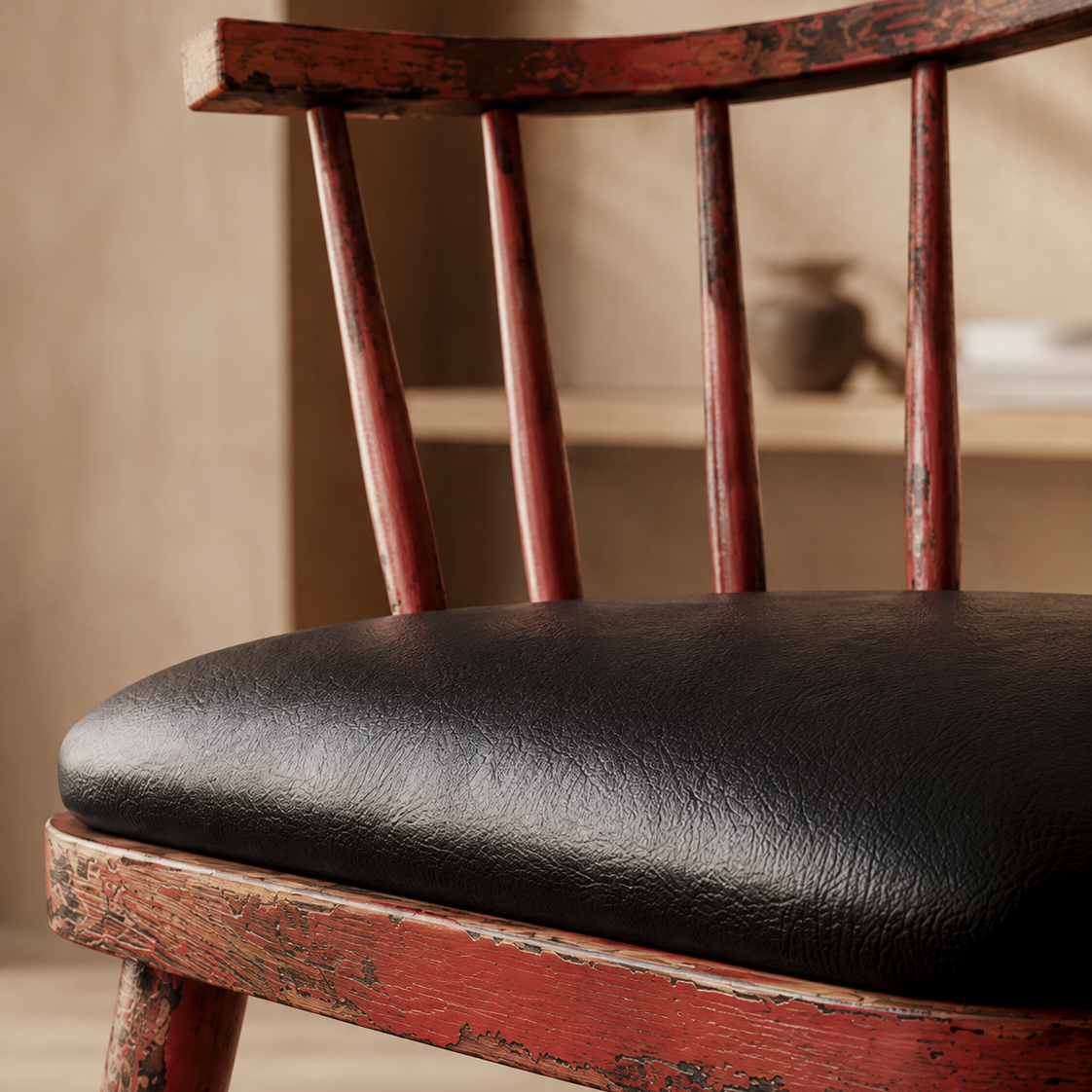Chaise bistrot London rouge homa home