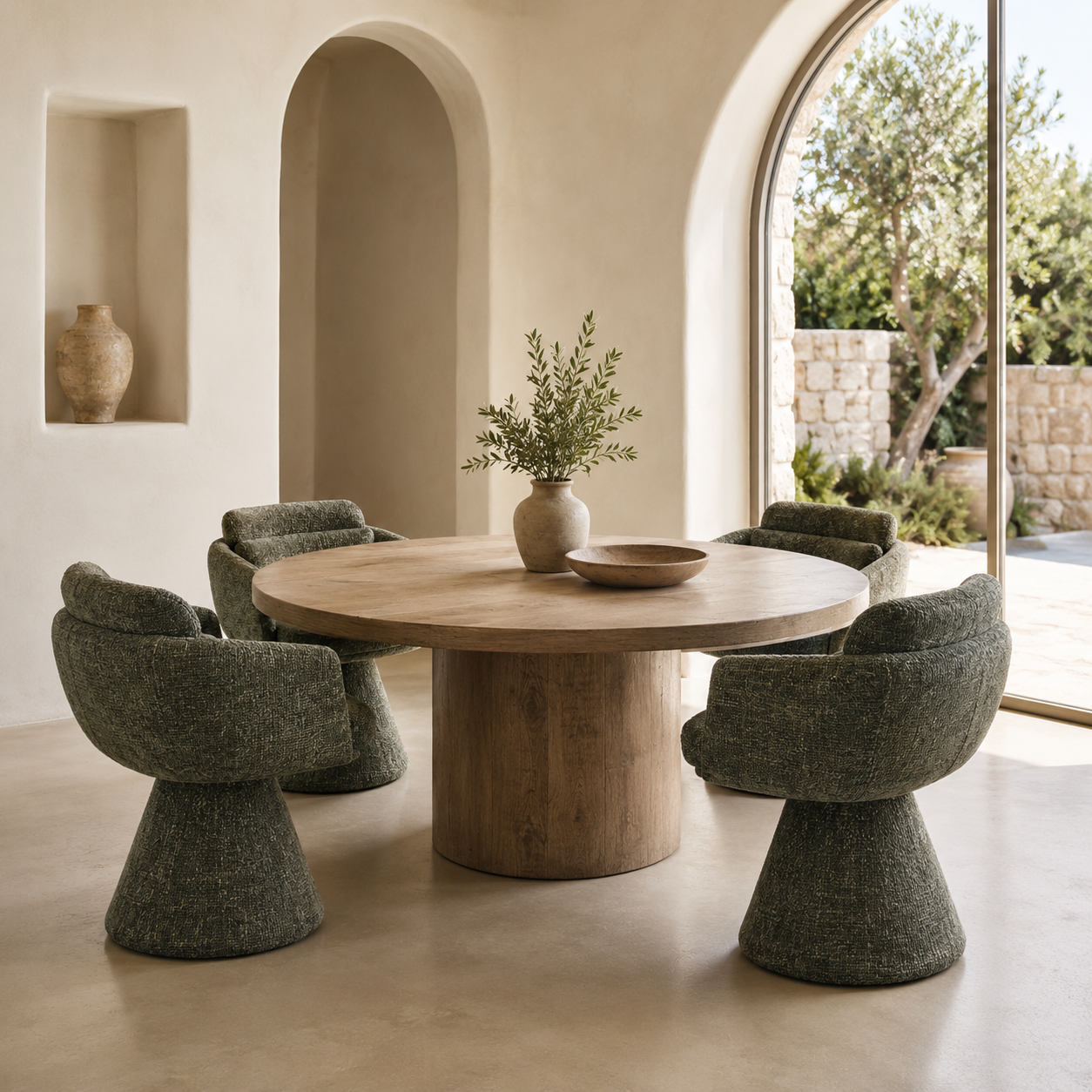 Fauteuil Pivotant Lexi Kaki homa home