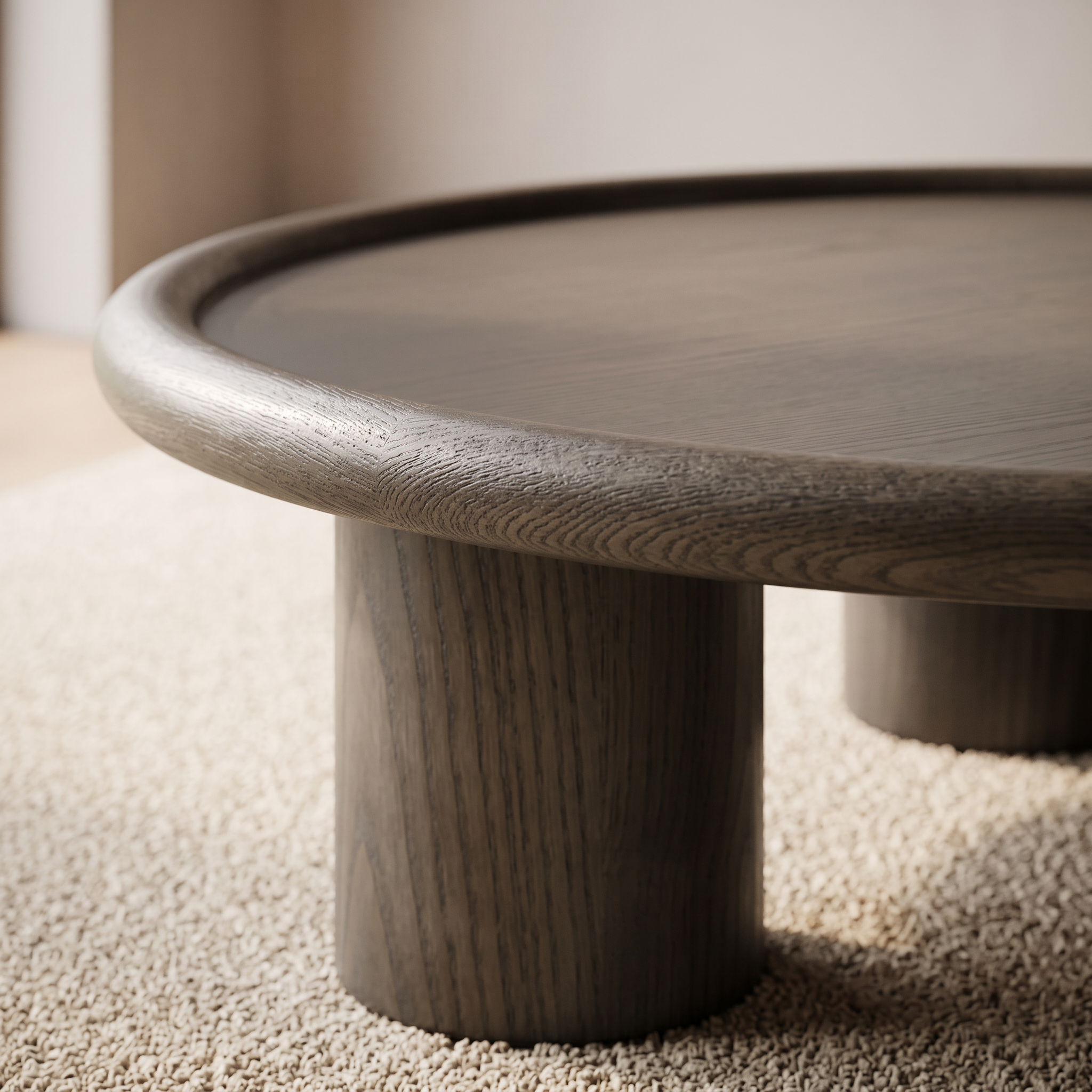Table basse ANA ronde en noyer – Ø 110 cm homa home