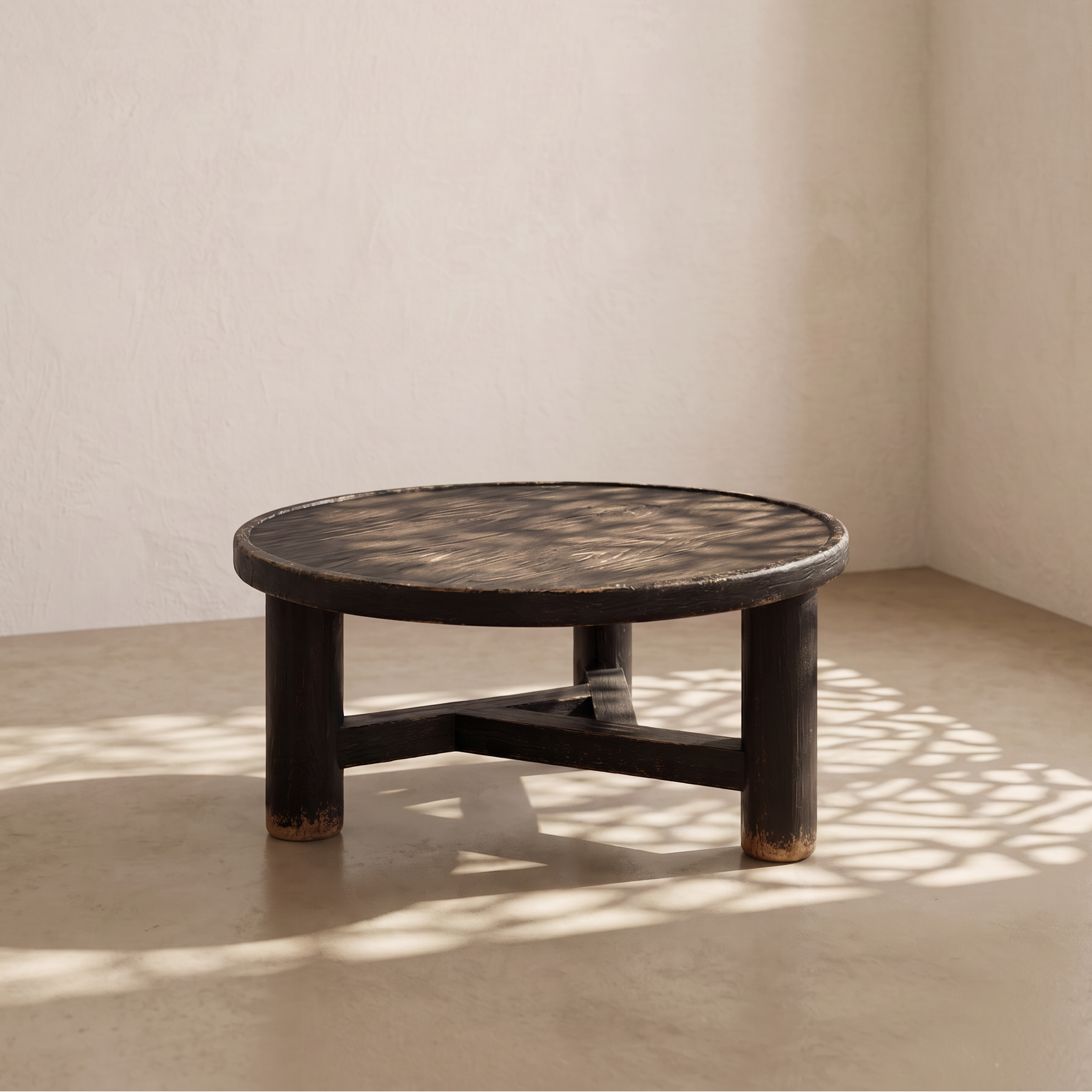 Table basse ANNA ronde en bois Ø70 cm homa home