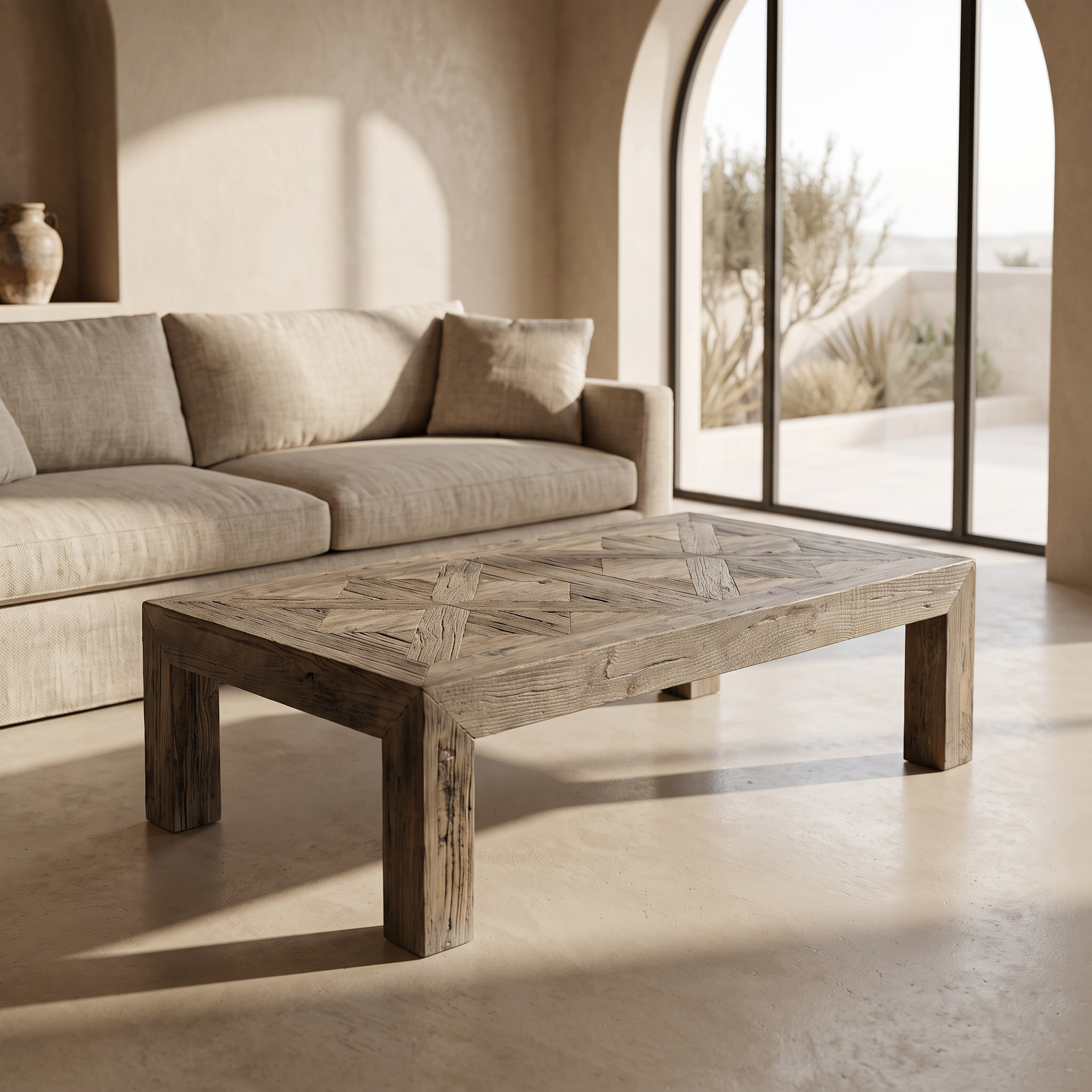 Table basse rectangulaire en orme MIA homa home