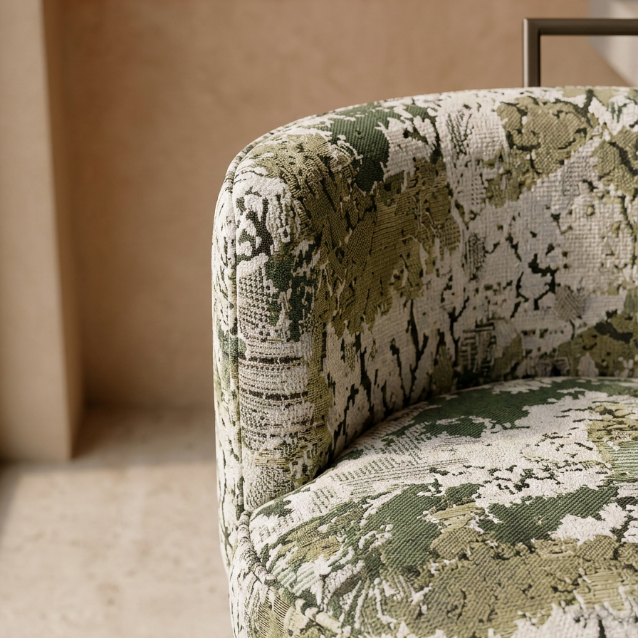 Tabouret DANA imprimé fleuri homa home