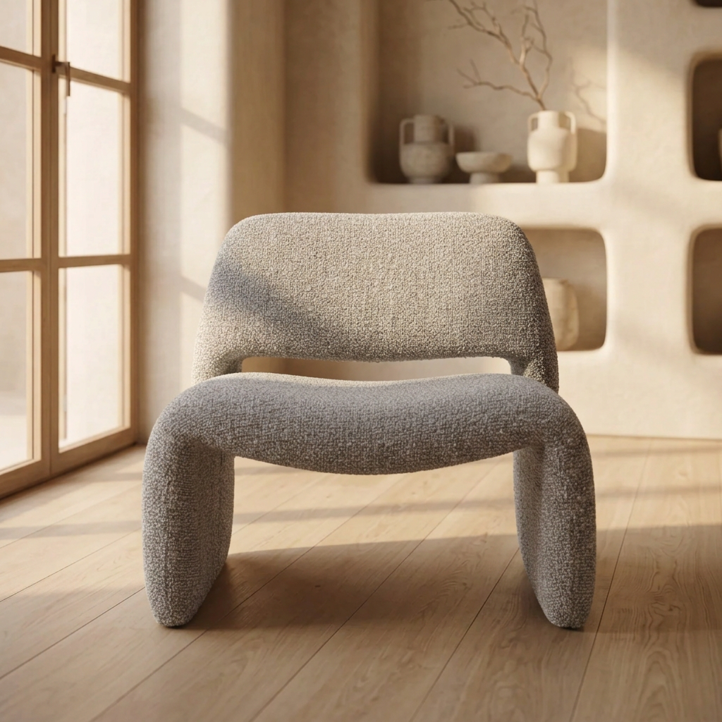 Fauteuil ROMA bouclette homa home
