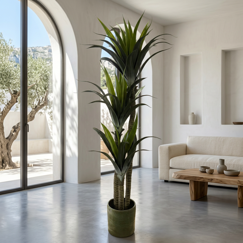 Plante artificielle Dracaena en pot homa home