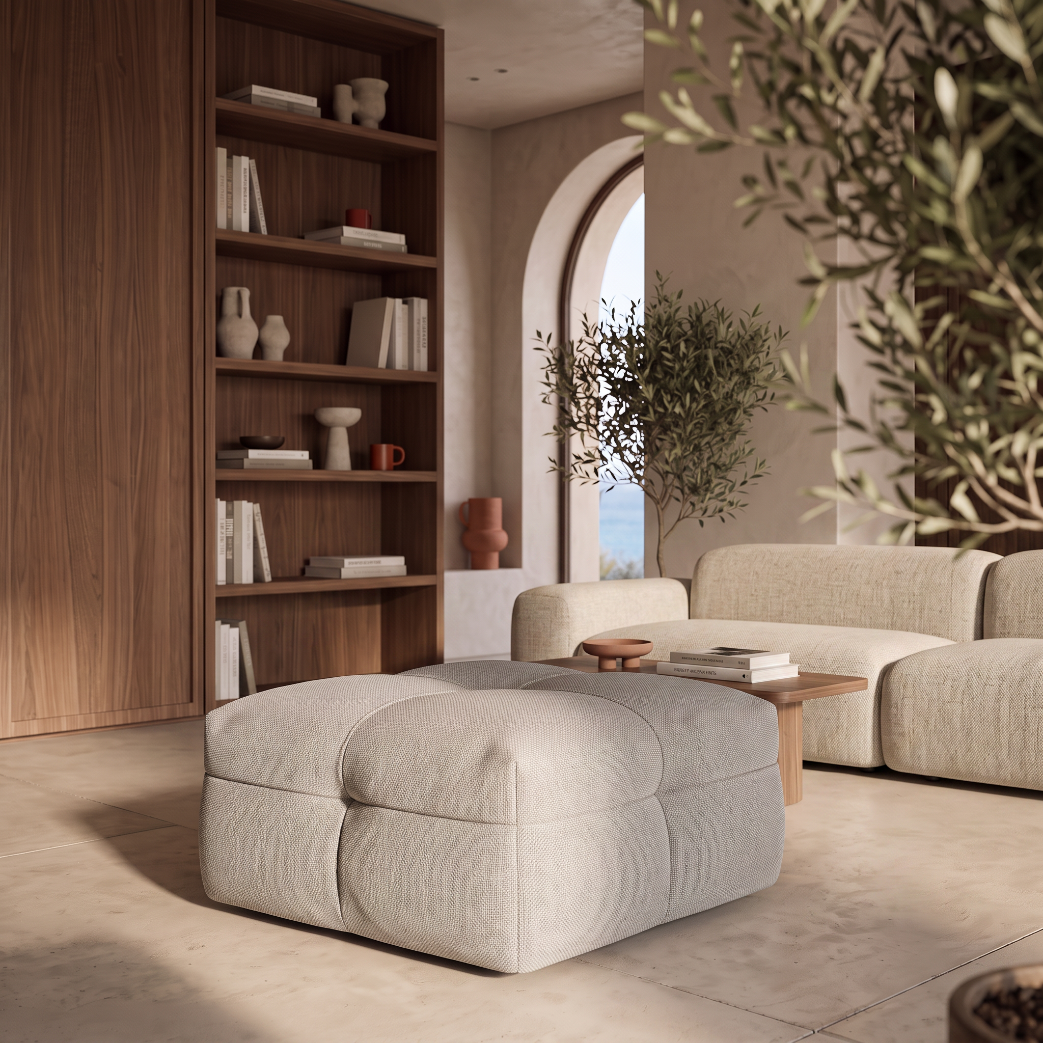 Pouf ASTANA taupe homa home