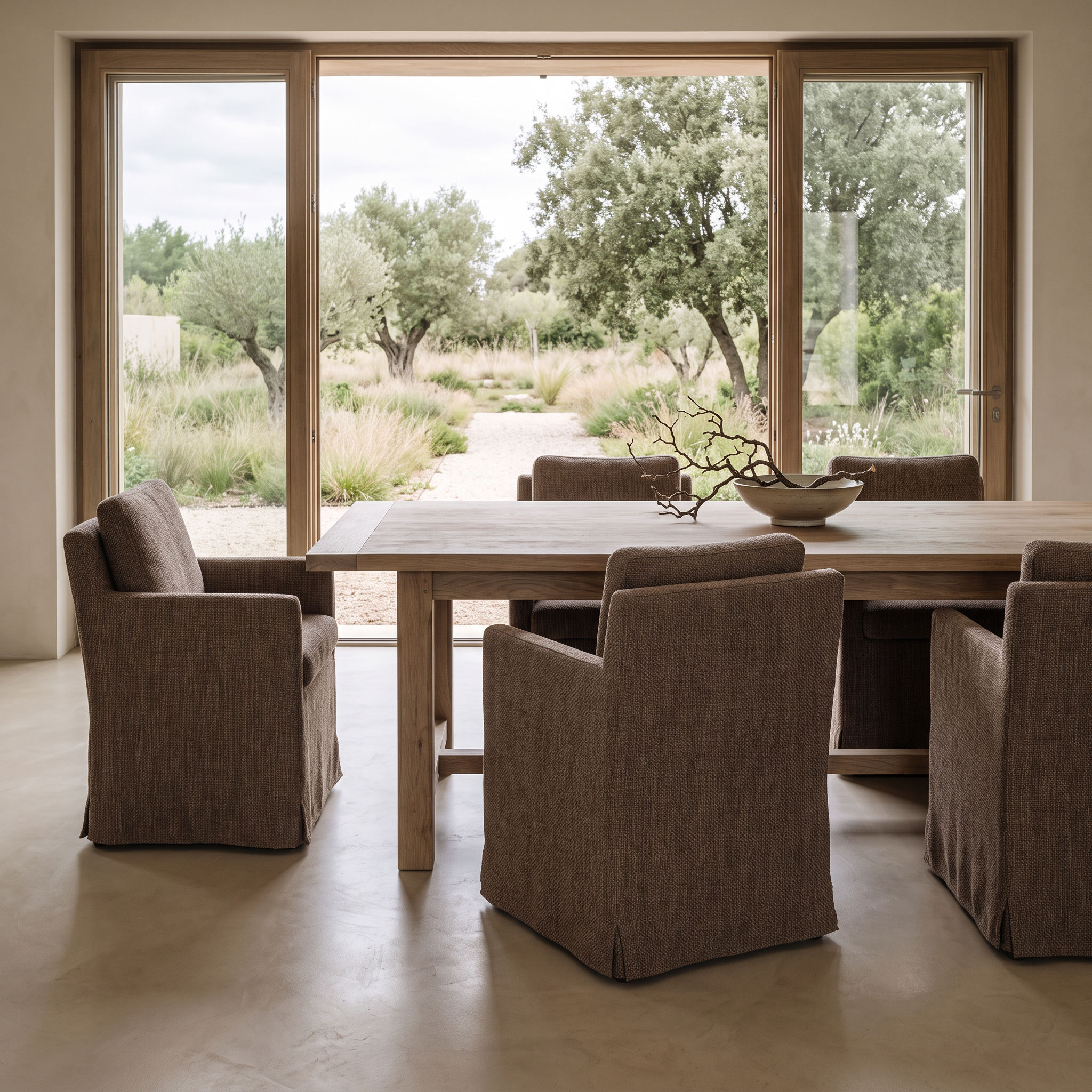 Fauteuil Carmel Lin Marron Homa Home