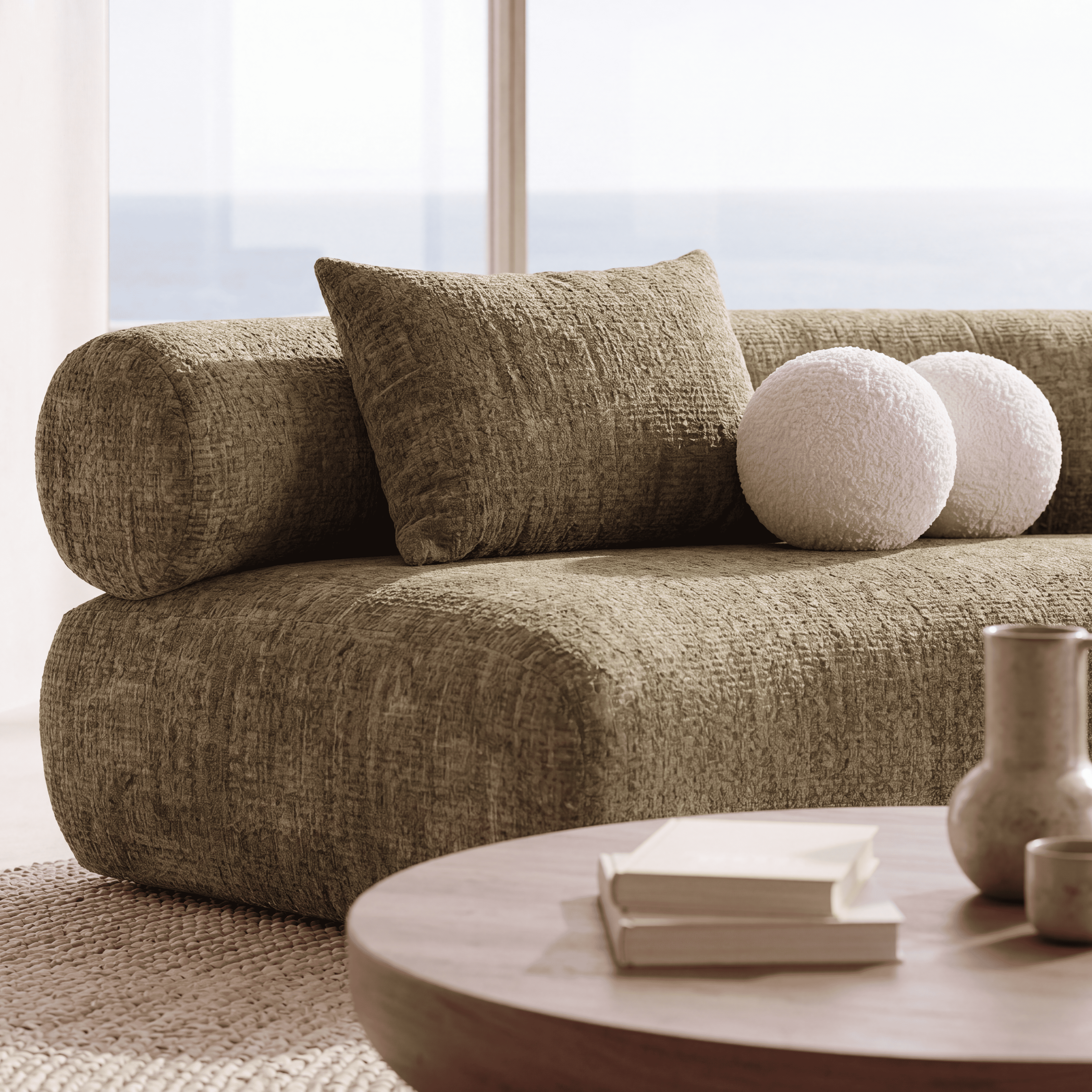 CANAPÉ MODULAIRE MADRID VERT ANIS homa home