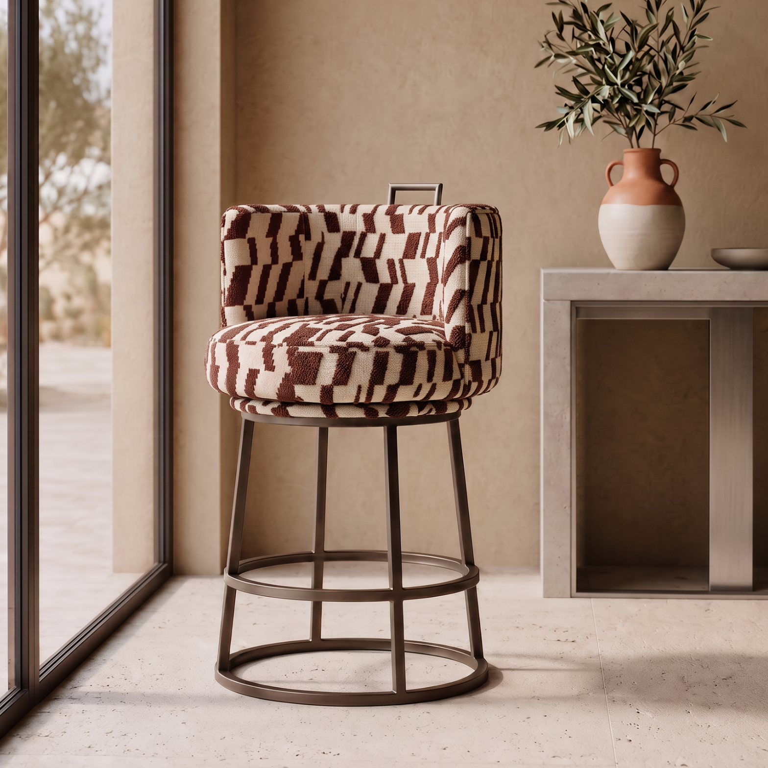 Tabouret DANA brique homa home