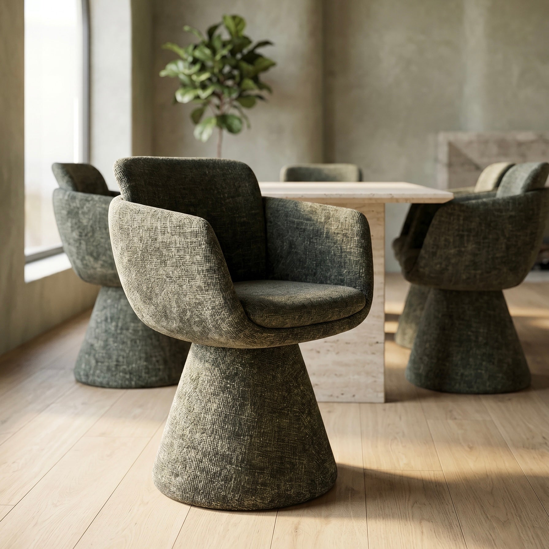 Fauteuil Pivotant Lexi Kaki homa home