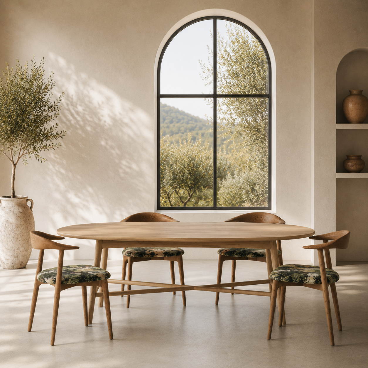 Table de repas ONTARIO en CHENE  240 cm homa home