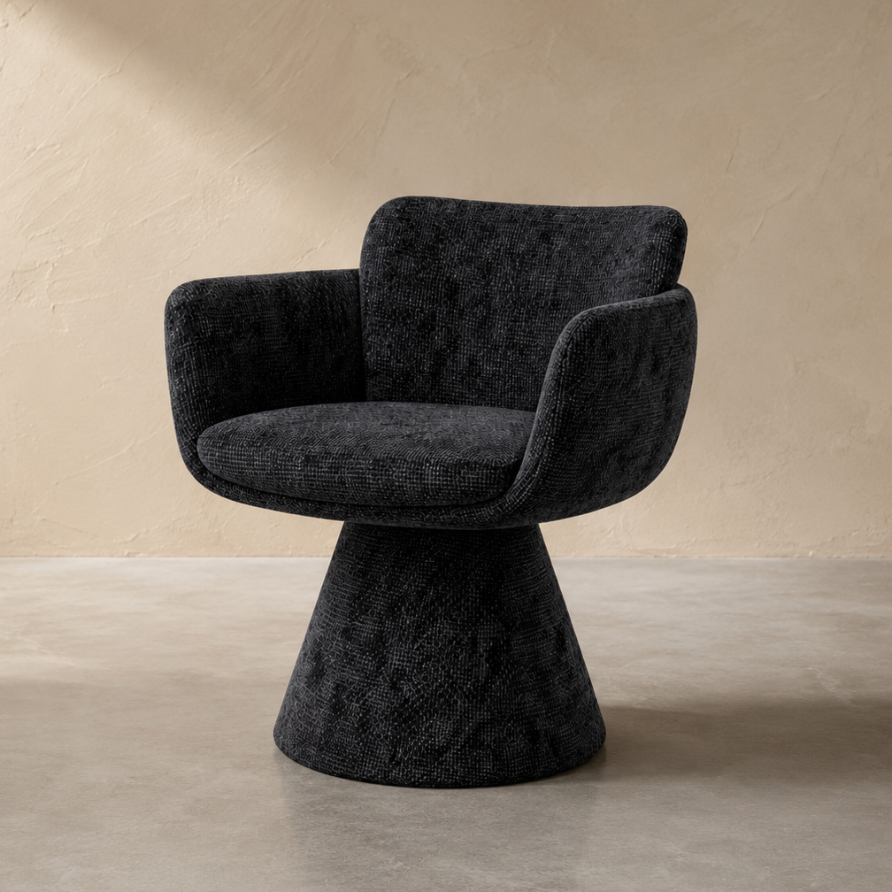Fauteuil Pivotant Lexi Noir homa home