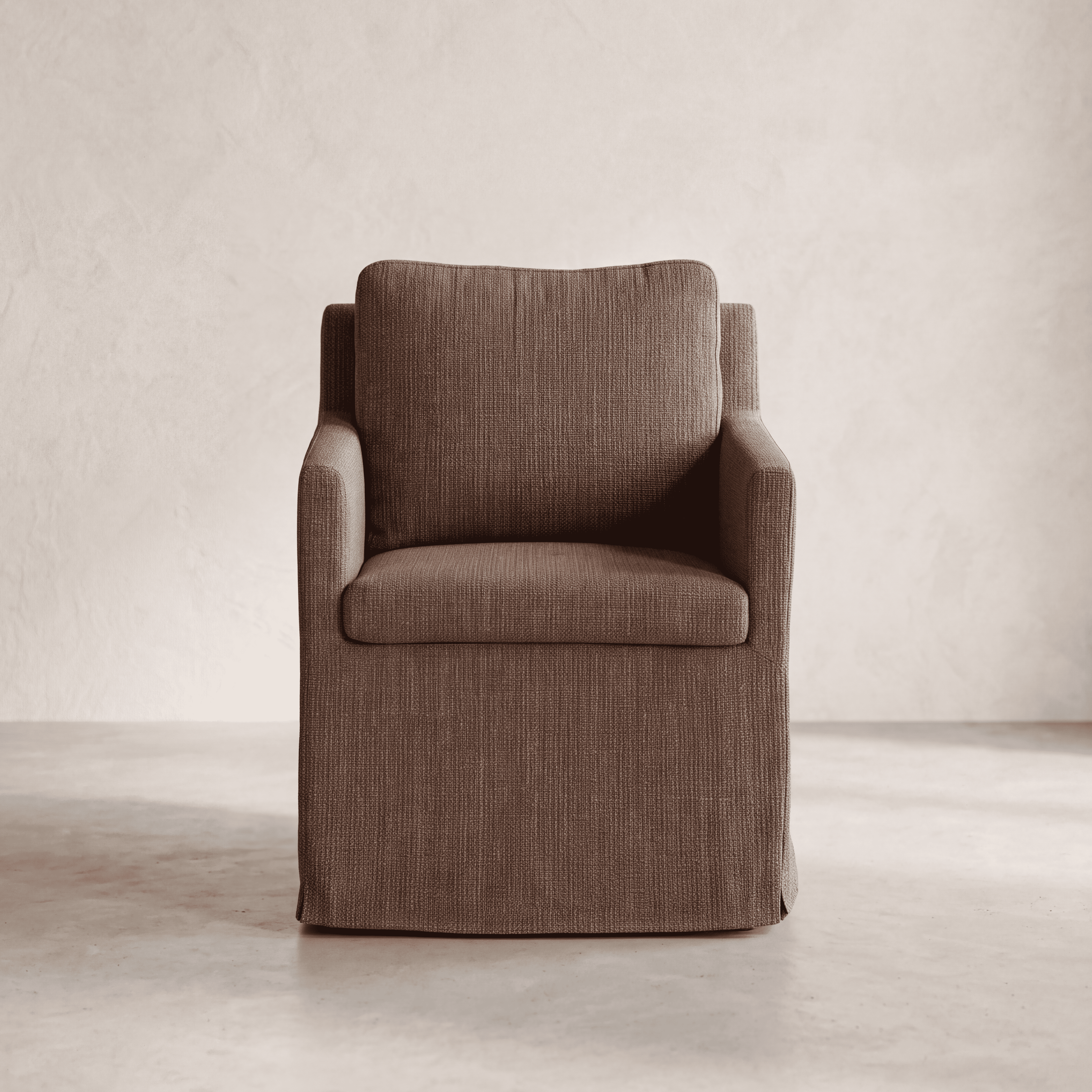 Fauteuil Carmel Lin Chocolat Homa Home